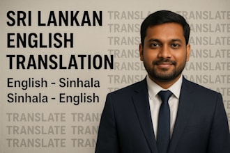 professional translation services both english and sinhala