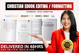 proofread, edit format christian ebooks, prayer journals, daily devotionals