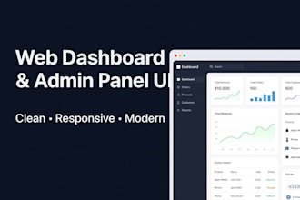 do a professional web dashboard, system UI and admin panel