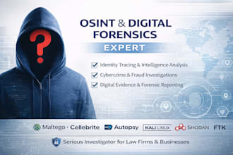 digital forensics, osint investigator, cybercrime analysis online identity trace