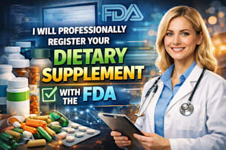 professionally register your dietary supplement with the fda