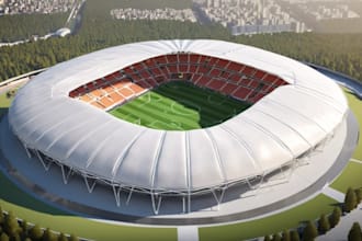 redevelop 3d sport complexes,stadiums football ,baseball design,sport facilities
