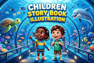 children story book illustration kdp children book picture book