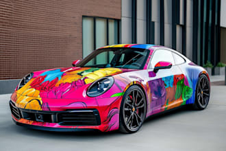 do amazing car wrap, car wrap design