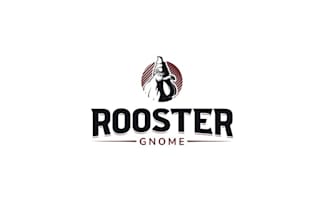 design unique rooster gnome logo
