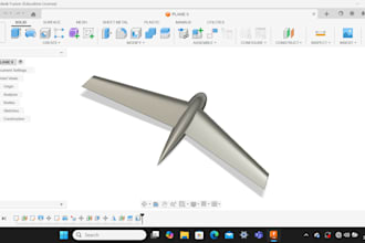 custom design rc planes on fusion360