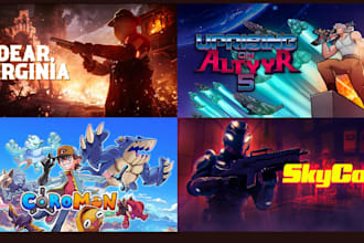design premium steam capsule art, game posters, key art, steam storefront setup