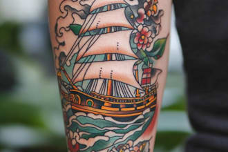 design a modern and minimalist tattoo design