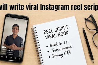 write viral instagram reel scripts and youtube scripts