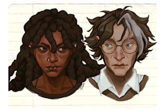 draw an arcane style portrait of your character