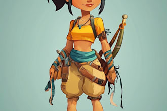 draw 2d game character or 2d game character
