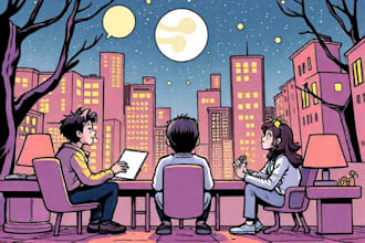 draw a comic book page illustration or webtoon episodes