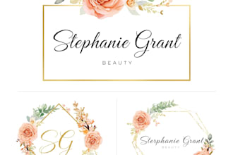 create an aesthetic botanical floral logo