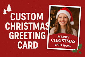 create personalized christmas cards with your image and quote