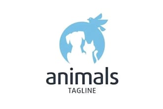 design animal cartoon logo and mascot