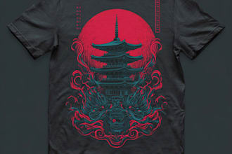 do japanese and anime streetwear design for tshirt clothing