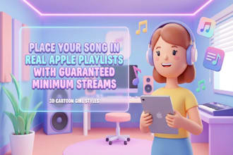place your song in real apple playlists with guaranteed minimum streams