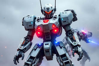 design spectacular robots, cyborgs and mechs
