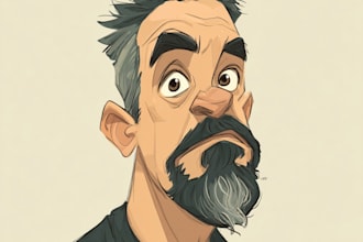 draw avatar cartoon caricature for your profile picture