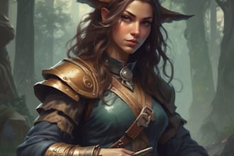 dnd character art and  oc character