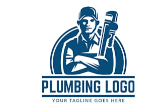 design a professional plumbing logo for your company