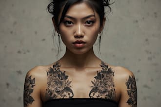design a tattoo design in japanese style