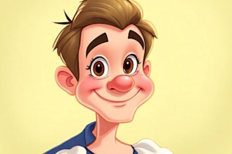 draw cute cartoon portrait