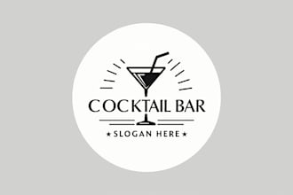 design awesome cocktail bar logo