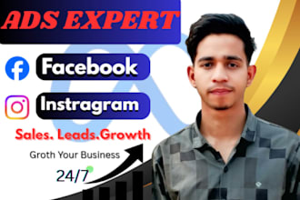 set up meta ads for facebook and instagram marketing to leads and sales