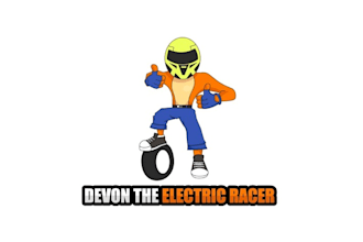 design colorful fun racing video game logo
