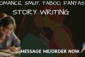 write steamy romance smut taboo fantasy story  mature tension forbidden vibes
