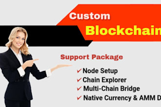 be custom blockchain developer explorer dex bridge evmos