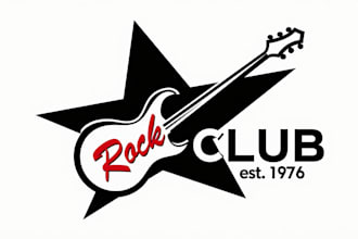design an awesome rock club logo