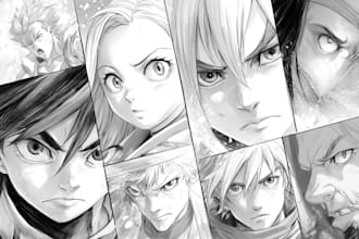 draw comic book and cover