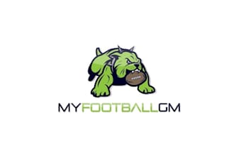 create a fun glamorous logo for a fantasy football site