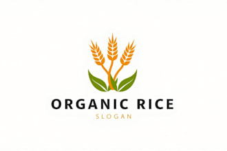 design super agricultural rice logo in 12 hours