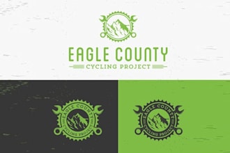 design premium eagle county cycling project logo