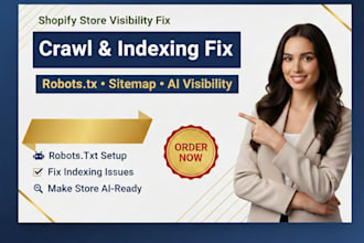 fix shopify crawl indexing and robotstxt to boost ai visibility