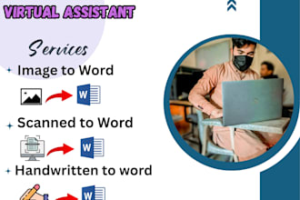 type handwritten and scanned documents into ms word