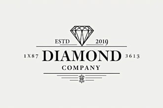 make an amazing diamond shop logo