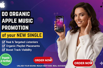 do organic apple music promotion of your new single
