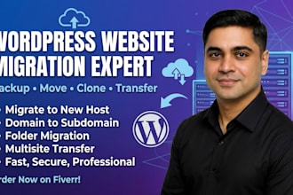 migrate wordpress to new host, change domain name, backup and transfer