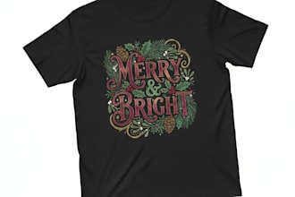 create ugly christmas sweater and tshirt design