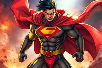 design you a character or superhero art