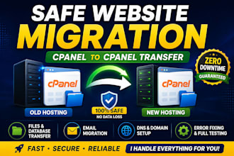 safely migrate your website to new cpanel hosting