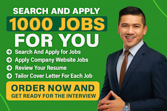 search and apply for 1000 jobs for you