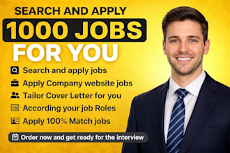 search and apply for 1000 jobs for you