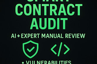 audit and review your smart contract with ai and expert manual security checks
