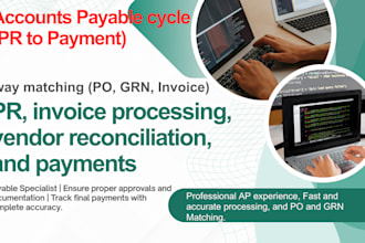 manage your complete accounts payable cycle from PR to payment