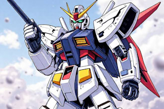 convert your gundam to vector art